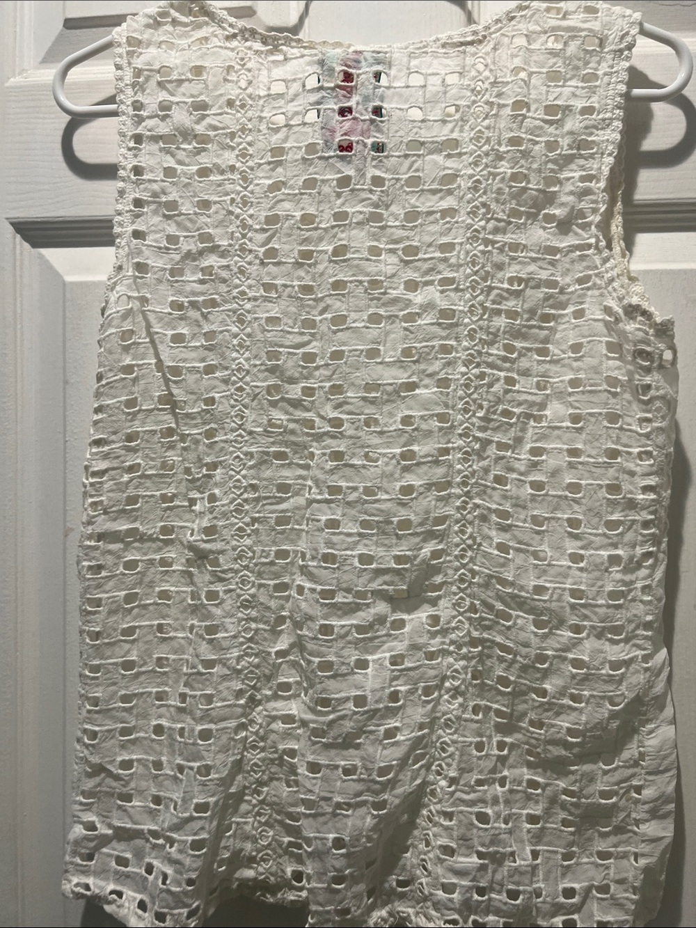 Johnny Was Ivory  Lace Sleeveless Blouse - Picture 6 of 6